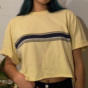 Yellow Cropped T-Shirt